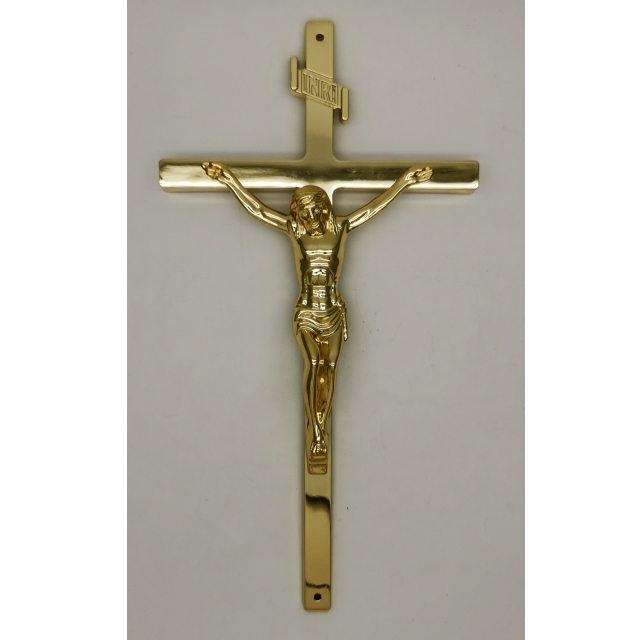 O funeral fornece o crucifixo metal da decoração 11,5 do caixão do” e a cruz 8038 na cor do ouro